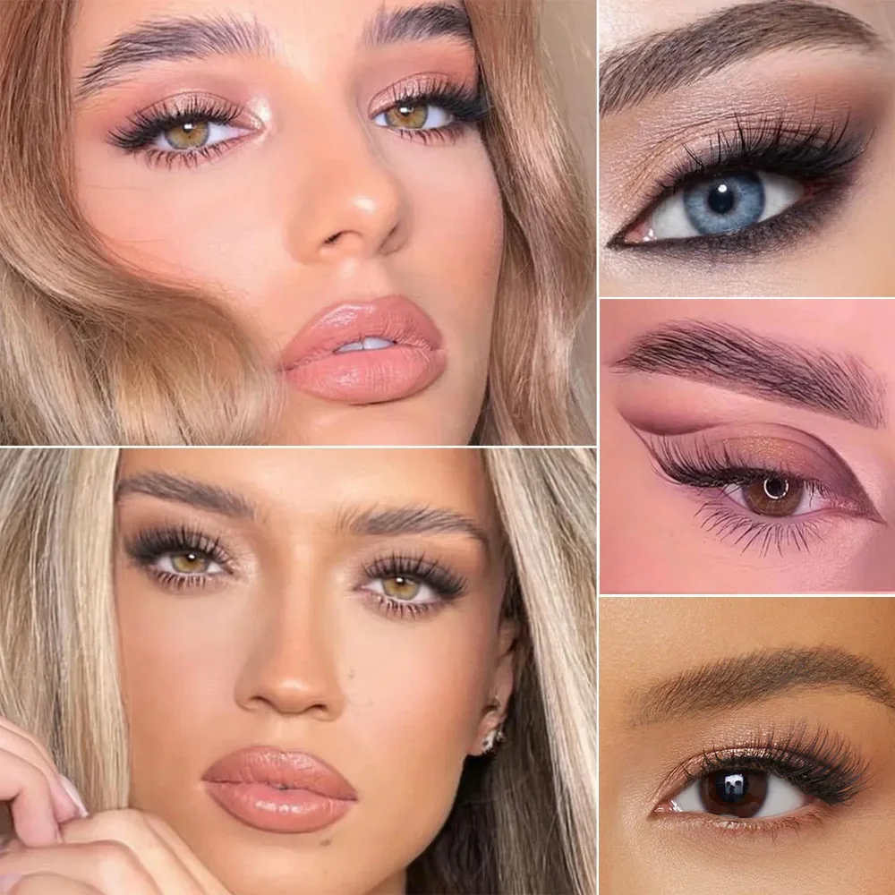 Half Eey Lash Neue 3D Nerz Wimpern Natürliche Falsche Wimpern Wispy Flauschigen transparenten band Wimpern Make-Up Halbe Wimpern Werkzeug H01