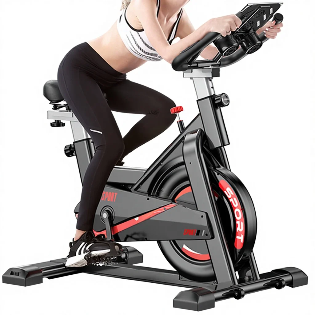 Indoor Home Silent Exercise Bicycle Game Distance/Time/Speed/Calories 260kg Max Load