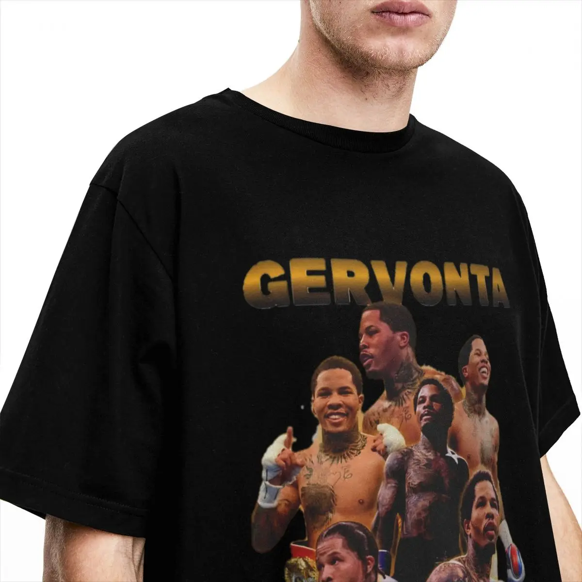 Gervonta Davis Bootleg Men Women T Shirt Boxing Gift Unique Tees Short Sleeve Round Neck T-Shirts 100% Cotton Classic Clothing