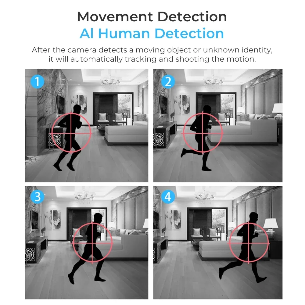 كاميرا أمان منزلية لاسلكية ، 2 ميجابكسل ، P ، واي فاي ، PTZ ، IP ، كاميرا قبة ، صوت بااتجاهين ، CCTV ، شاشة مراقبة أطفال ، V380 Pro
