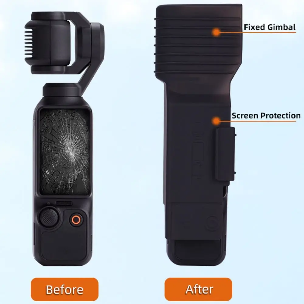 Juste de protection PC souple pour DJI Osmo Pocket 3, anti-rayures, anti-poussière, protecteur d'écran, cardan, accessoires de caméra, coque