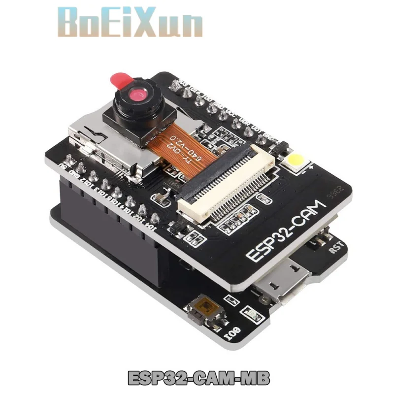 

ESP32-CAM-MB WIFI ESP32 CAM Bluetooth Development Board with OV2640 Camera MICRO USB to Serial Port CH340G 4.75V-5.25V Nodemcu