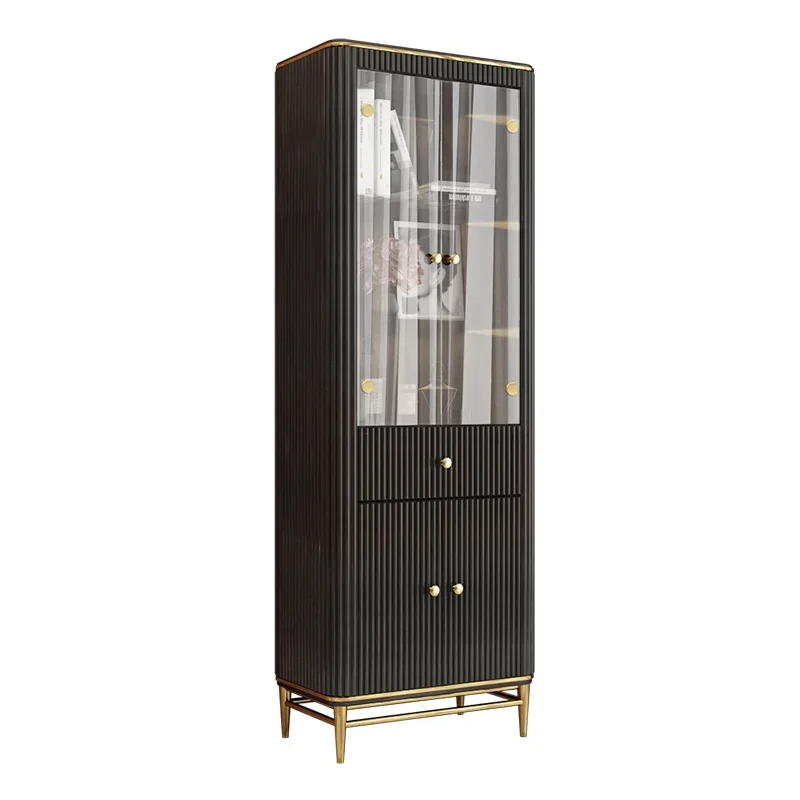 

GZ-8 high-end wine cabinet integrated against the wall, household storage storage, decorative side cabinet