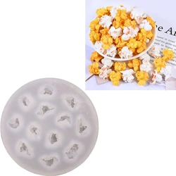 12-hole Popcorn Shaped Silicone Molds 3d Candy Chocolate Jelly Cake Making Molds DIY Cake Decoration Soap Baking Accessories