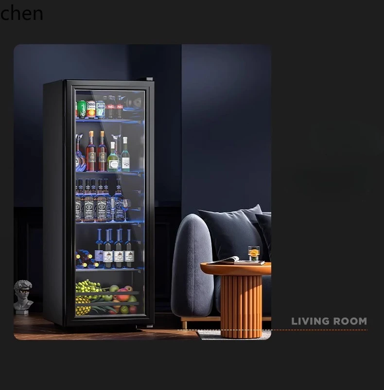 LXC Ice Bar Huishoudelijke koelkast Fresh Keeper Transparante drankkoelkast Kantoor Klein