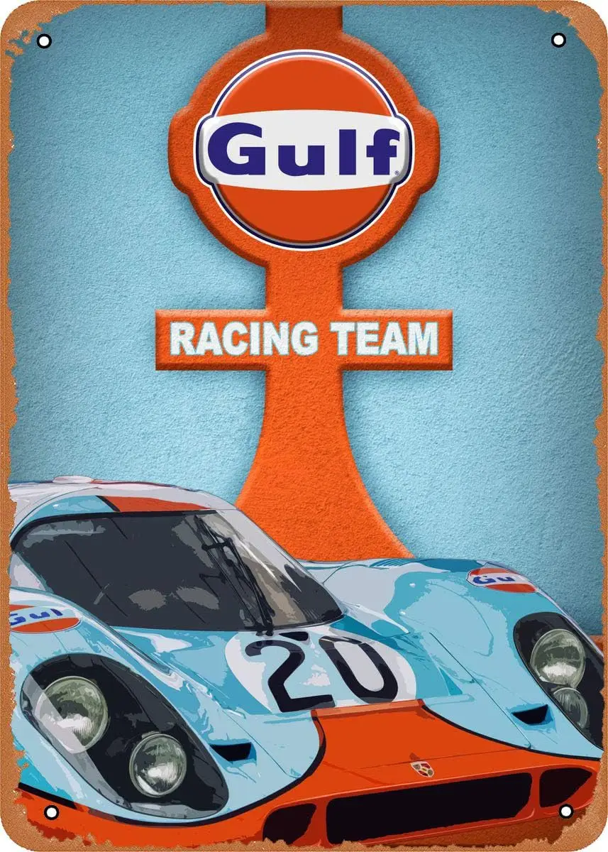 Tin Sign For Vintage Look Metal Sign - Cars Racing Team -  Sign