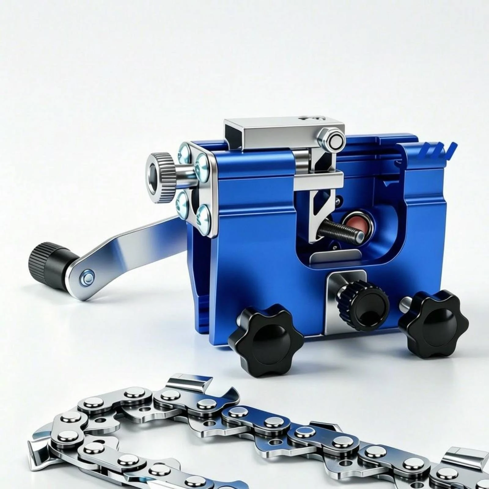 クランプ式チェーン研磨機-正確な角度ガイド-手動ソーチェーン研磨機-チェーンソー研磨ジグ-使いやすいワークショップツール