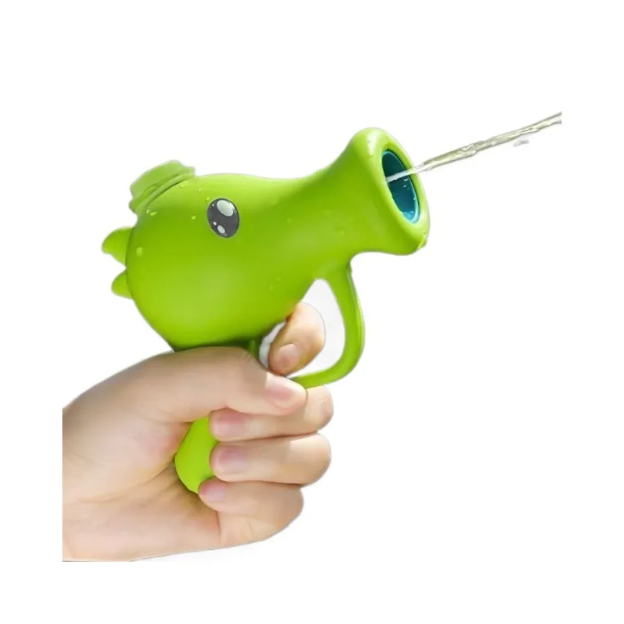 Pea shooter bares water gun, high-value plant water gun, water fight, bathing, holding a water gun, paddling in the water, chil - Detail 1
