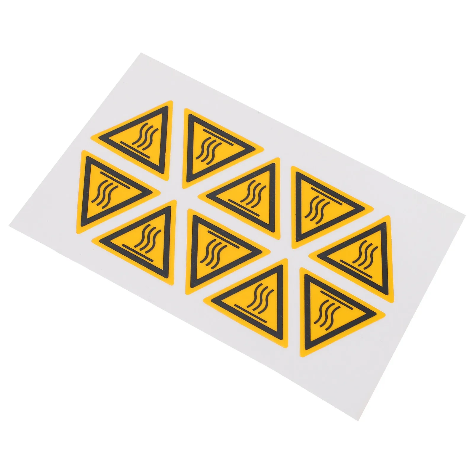 10Pcs High Temperature Warning Label Sticker Scald Caution Sign Decal for Kitchen Appliances Water Heaters Industrial Use Fade
