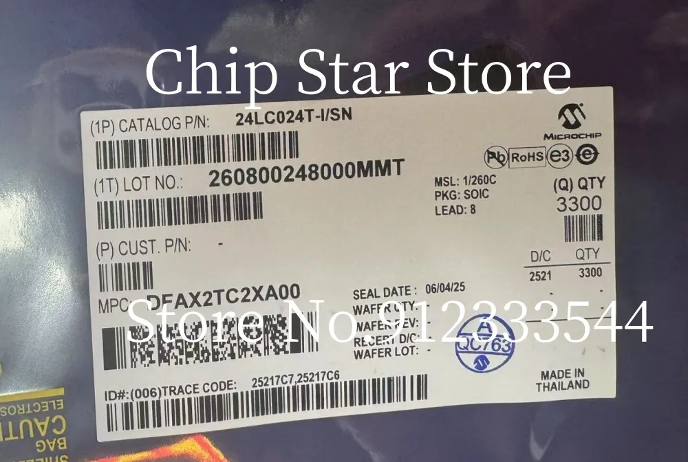 5-100Pcs 24LC024-I/…