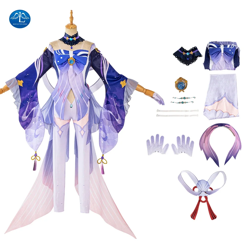 

Genshin Impact Sangonomiya Kokomi Cosplay Costume Anime Game Costumes Uniform Halloween Costume Sets For Women