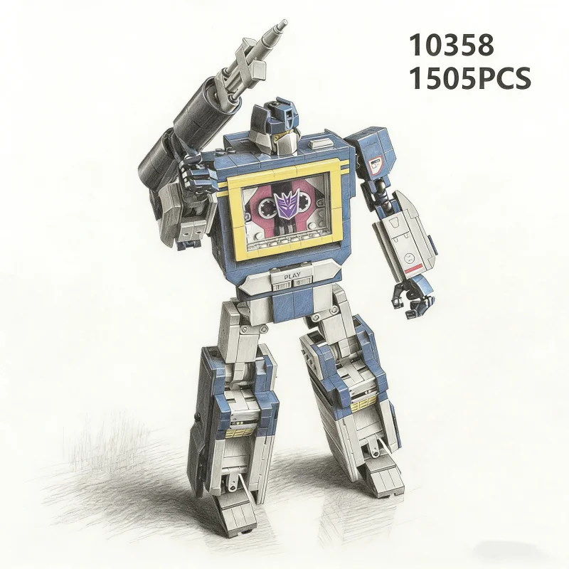 10358 변형 로봇 사운드웨이브 조립 블록 모델 선물 1505개 브릭 어린이 교육용 장난감