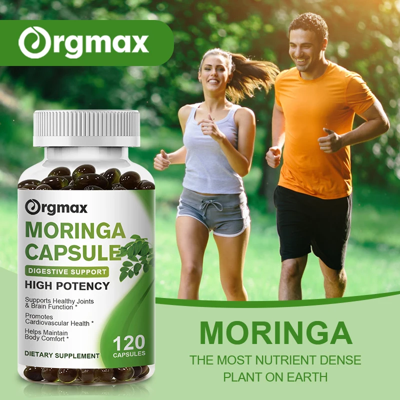 500 mg Moringa-Samenöl-Kapsel, Multi-Vitamine und Aminosäure-Ergänzungsmittel, unterstützt Gehirn, Schlaf, Immun, Ernährung, Nahrungsergänzungsmittel