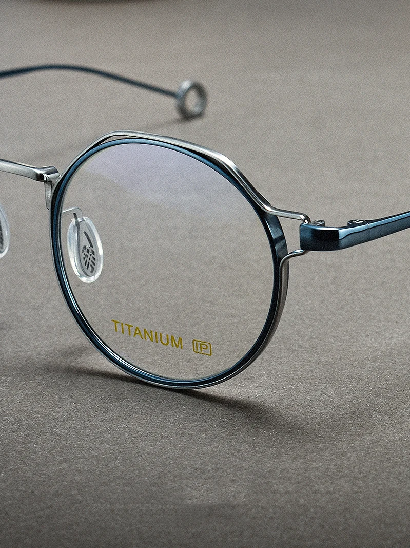 Japanese Pure Titanium Round Glasses Frame Men Women Brand Designer Handmade Optical Eyeglasses Vintage Prescription Eyewear