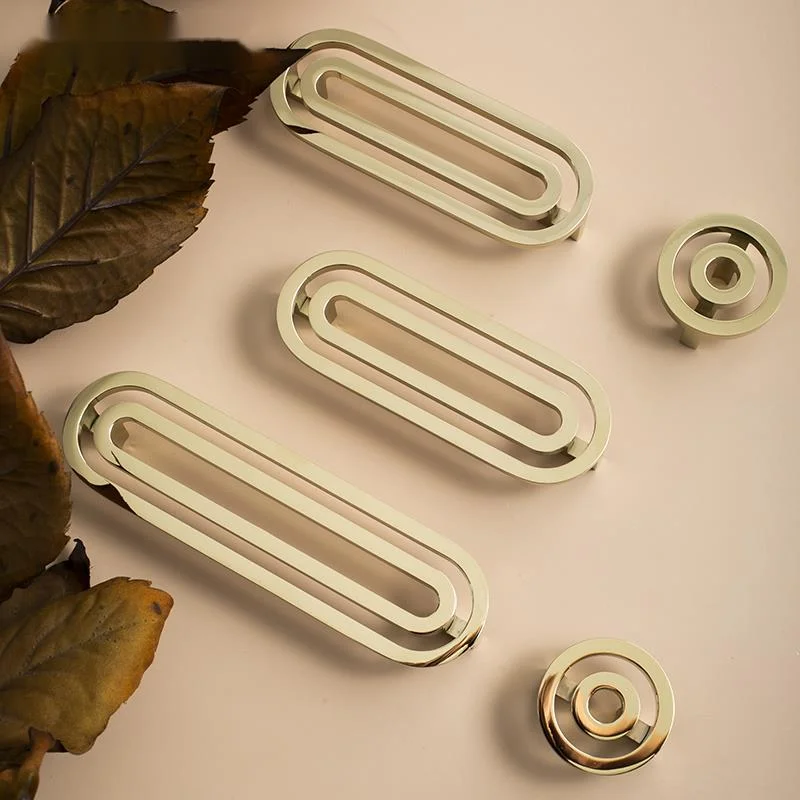 

DIY Unique Design Furniture Handle Brass Drawer Knobs Dresser Knobs Gold Kitchen Handles Door Pulls Hardware Bathroom Furniture