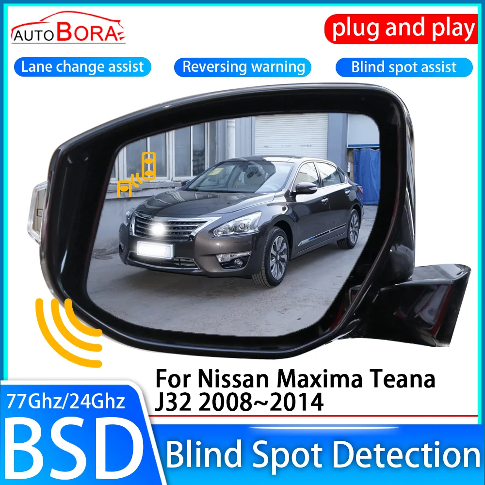 ZhuCamX Car Blind Spot Detection System BSD BSA BSM Sensor Drive Rear Mirror Monitoring for Nissan Maxima Teana J32 2008~2014