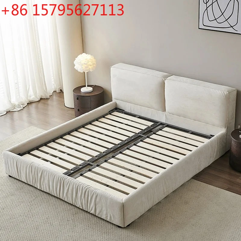 

Modern Minimalist Soft Bed Leather Bed High-end Modern Leather Master Bedroom Light Luxury Double Bed