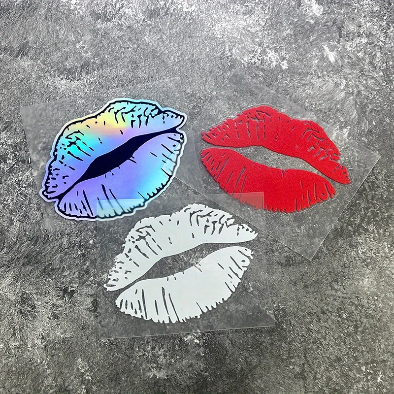 

Kiss Lips Motorcycle Sticker,Waterproof Vinyl Decal for Body, Fuel Tank & Windshield, Scratch Cover & Personalized Vehicle Decor