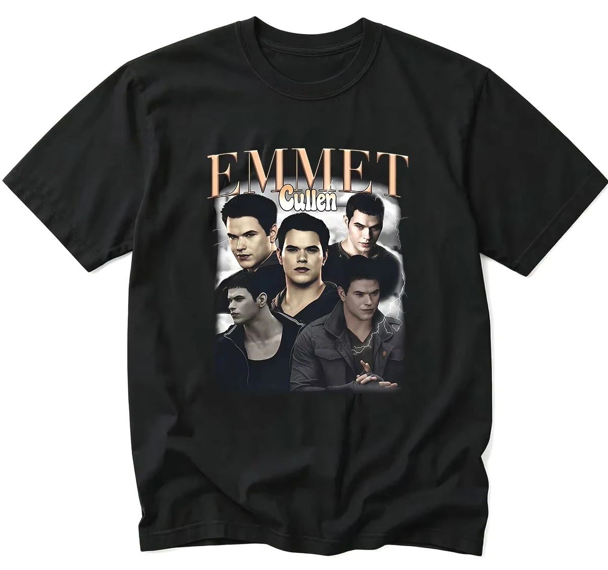 2026 Sommer Bestseller Film Twilight Emmet Cullen Grafik T-Shirt Y2K Herren Damen Vintage Punk T-Shirt Kurzarm Freizeitkleidung