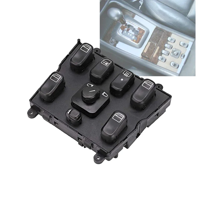 New Electric Power Window Master Control Switch Replacement for Mercedes Benz ML320 ML500 ML55 AMG  ML430 1999-2003 1638206610