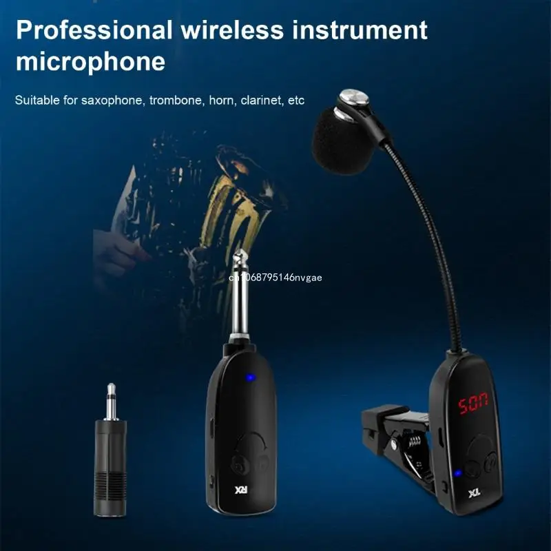 6.5mm Professional Saxophone Wireless Microphone Auditory For Performers And Music Enthusiasts New Dropship