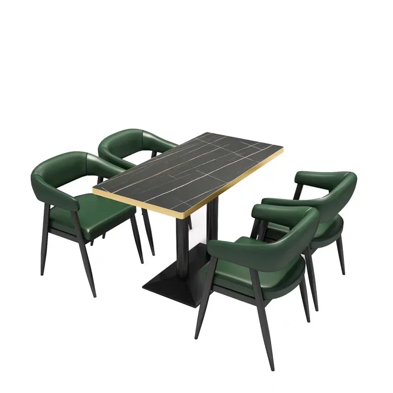 

#Modern Factory wholesale restaurant furniture dining sofa set cafe dinning table and chair set bar club booth sofa