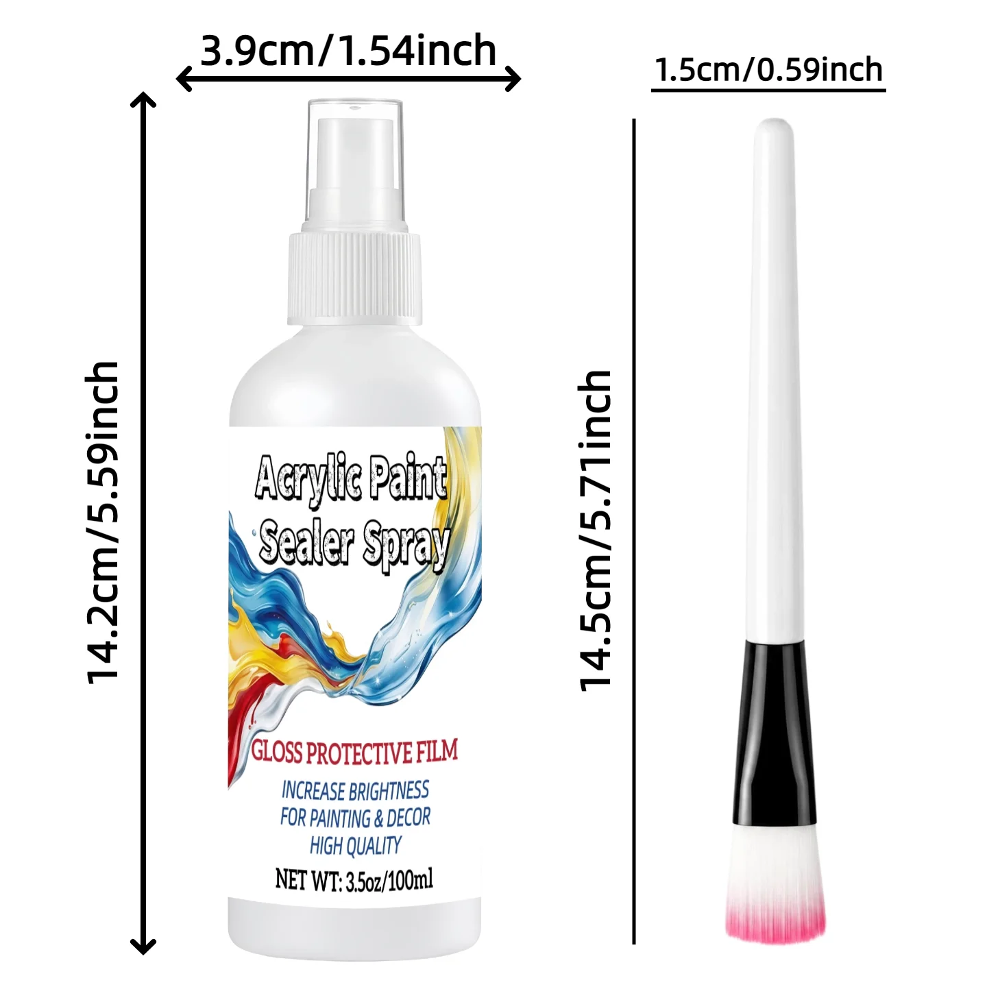 Acrylic Paint Sealer Spray Two Finishes, Thanksgiving Crafting Projects, For Oil Painting Canvas Wood Ceramics Fabrics Clay