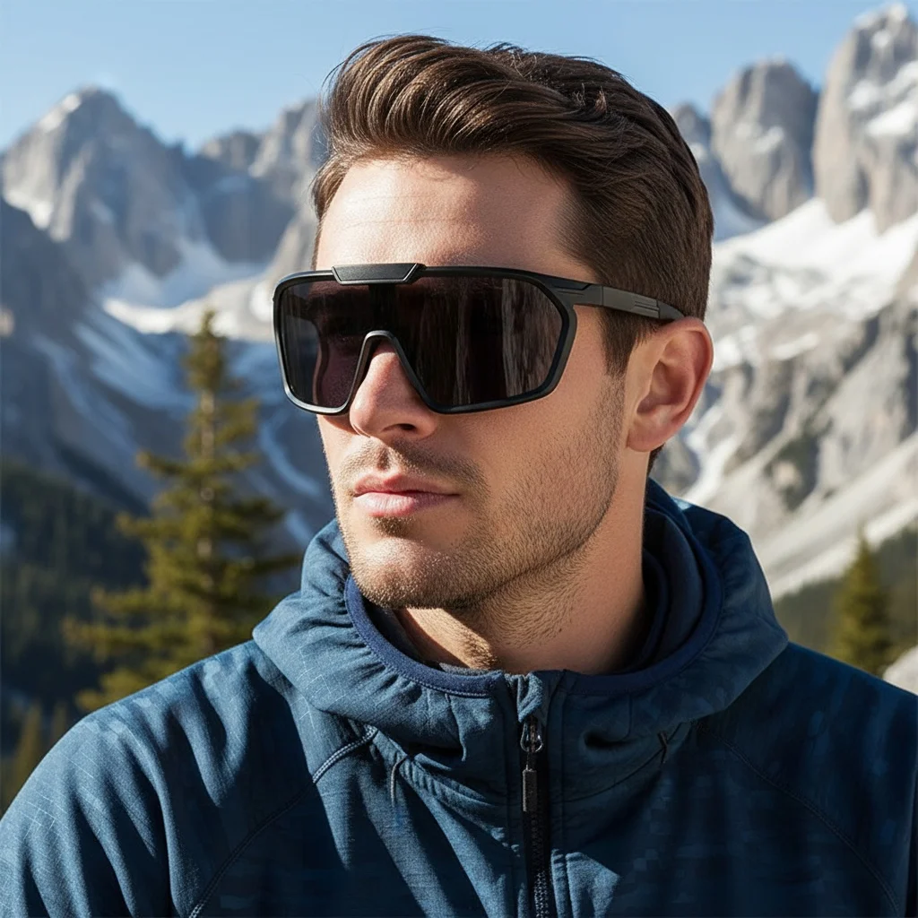 Outdoor-Sport-Sonnenbrille, Bergsteigen, winddicht, bunte Gläser, Mountainbike-Fahrradbrille für Herren und Damen, XSY0969