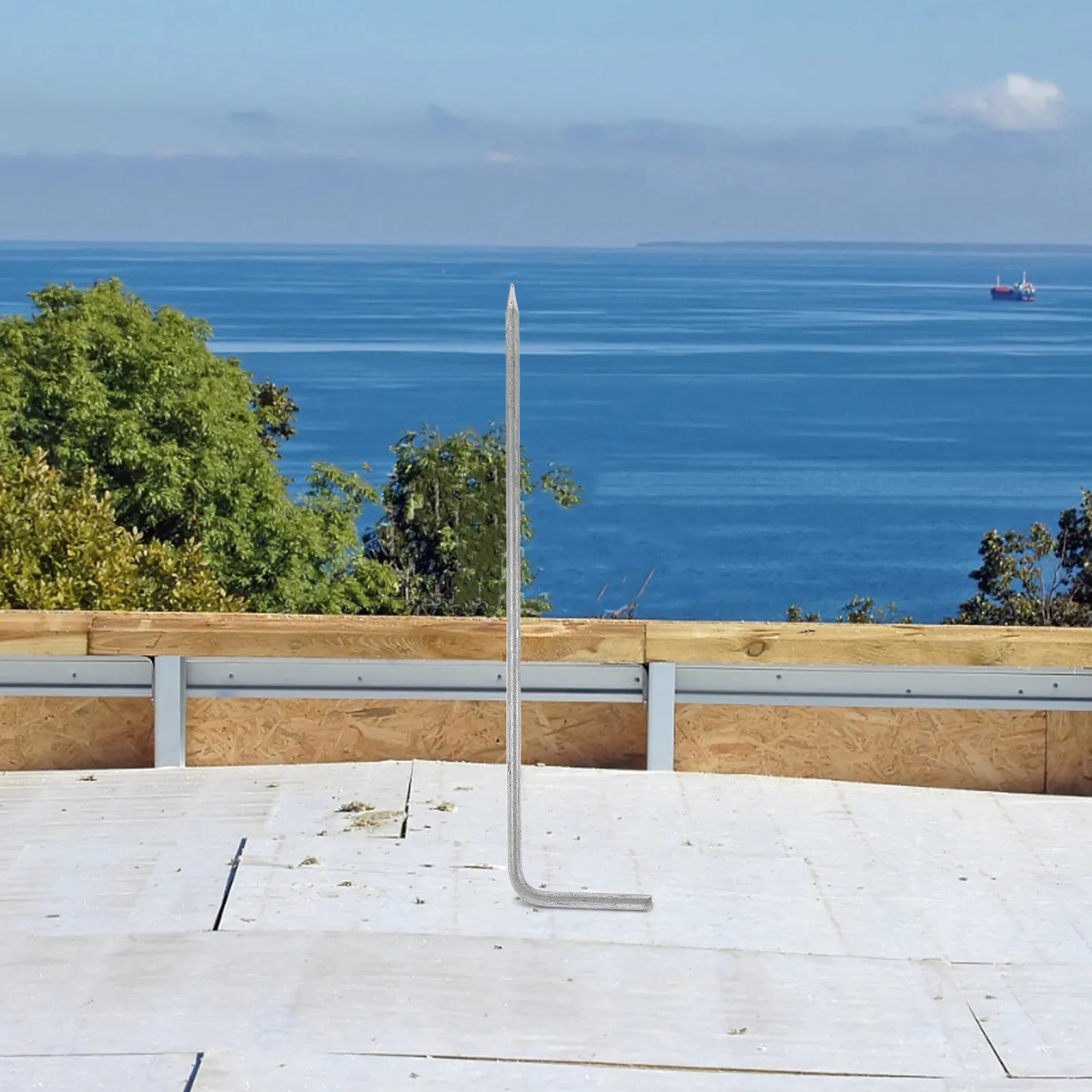 

Stainless Steel Earthing Rod Lightning Grounding Stake Outdoor Protection Insulated Ground Rod for Electric Fence Antenna Safety