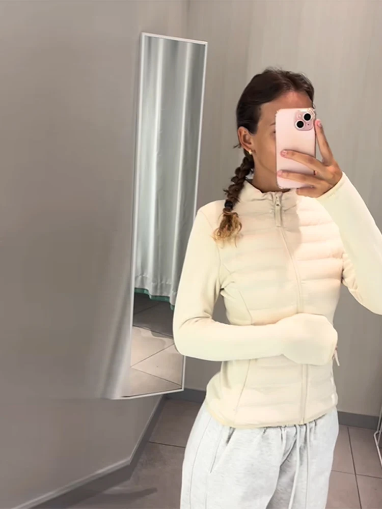 Light and Thin Down Cotton Coat for Women 2025 New Thin Design Windproof Warm Autumn Winter Cotton Jacket Outdoor Sports Jacket