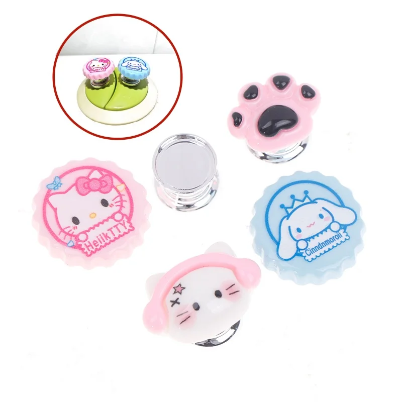 Sanrio Toilet Presser Hello Kitty Toilet Press Button pulsanti del serbatoio dell'acqua del bagno interruttore a pressione decorazione della stanza da bagno protezione per unghie