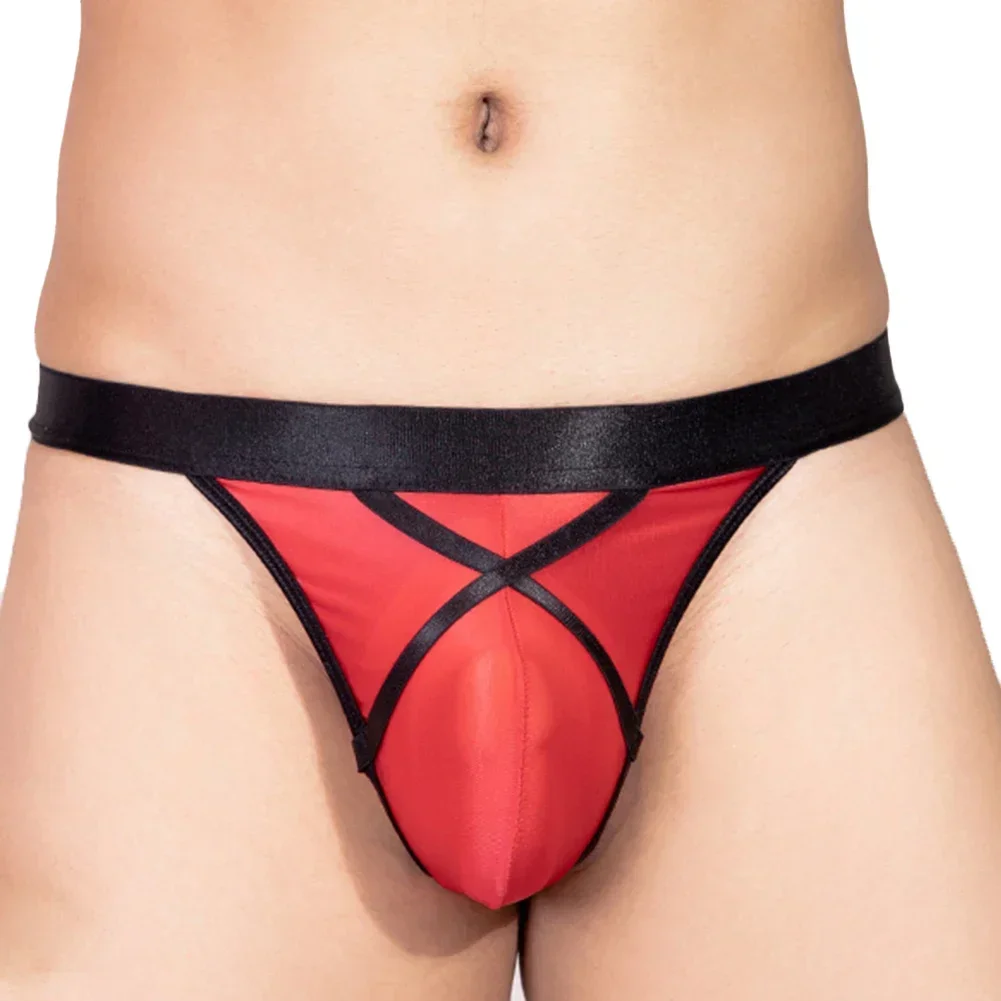 Sous-Vêtements Brillants à l'Huile pour Homme, Culotte en Poudres Taille Basse, String en T, Culotte Jockstrap Améliorée