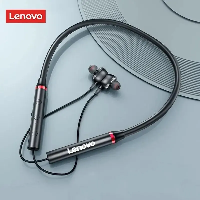 Original Lenovo HE05 Pro TWS Earphone Bluetooth 5.0 Neckband Earphone Sports Noise Canceling Headphones Waterproof Microphone