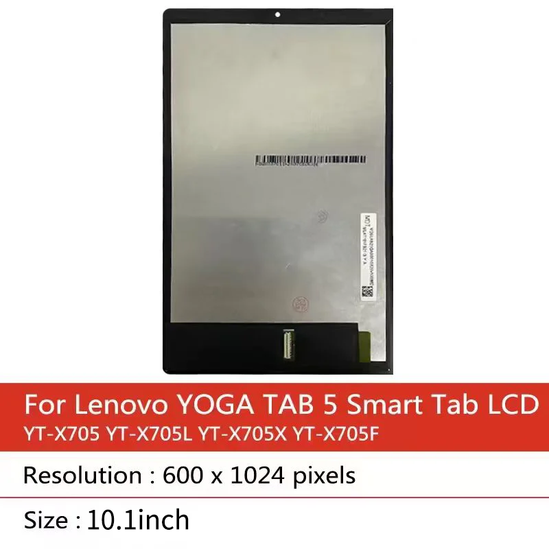 10.1''inch YT-X705L YT-X705X YT-X705F Display For Lenovo YOGA TAB 5 Smart Tab YT-X705 LCD Touch Screen Digitizer Assembly