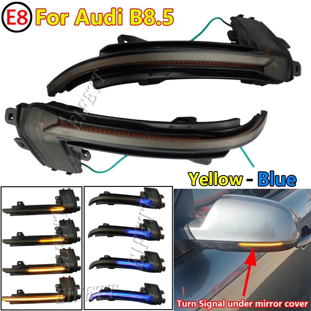

LED Dynamic Turn Signal Blinker Side Mirror Indicator Light For Audi A4 B8.5 (2010-2015) A5 B8.5 (2010 -2016) S5 2010-2016