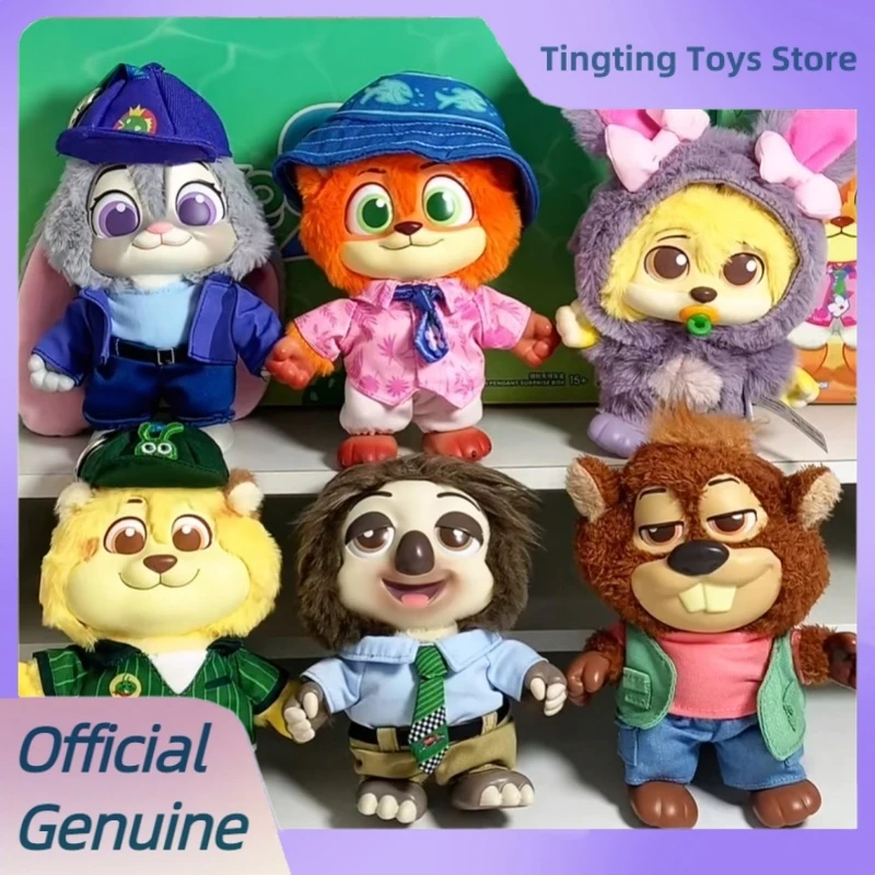 

Genuine Zootopia 2nd Vinyl Daily Life Series Blind Box Cute Cartoon Vinyl Plush Pendant Figure Doll Mystery Box Toys Xmas Gift