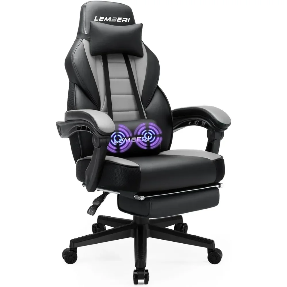 

Gaming Chairs with Footrest,Ergonomic Video Game Chairs for Adults,Big and Tall Chair 400lb Weight Capacity