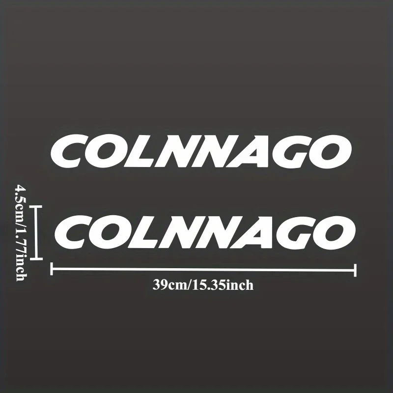 2 قطعة/المجموعة COLNAGO Bike Night - ملصق أنبوبي مائل خفيف من KLD - مثالي للديكور