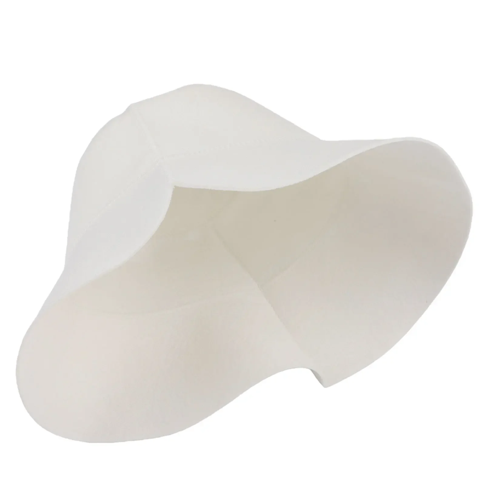 Gray/White Sauna Hat Thicken Wool Felt Shower Cap Head Protection Bath Anti Heat Sauna Hat Hair Turban Bathroom Accessories