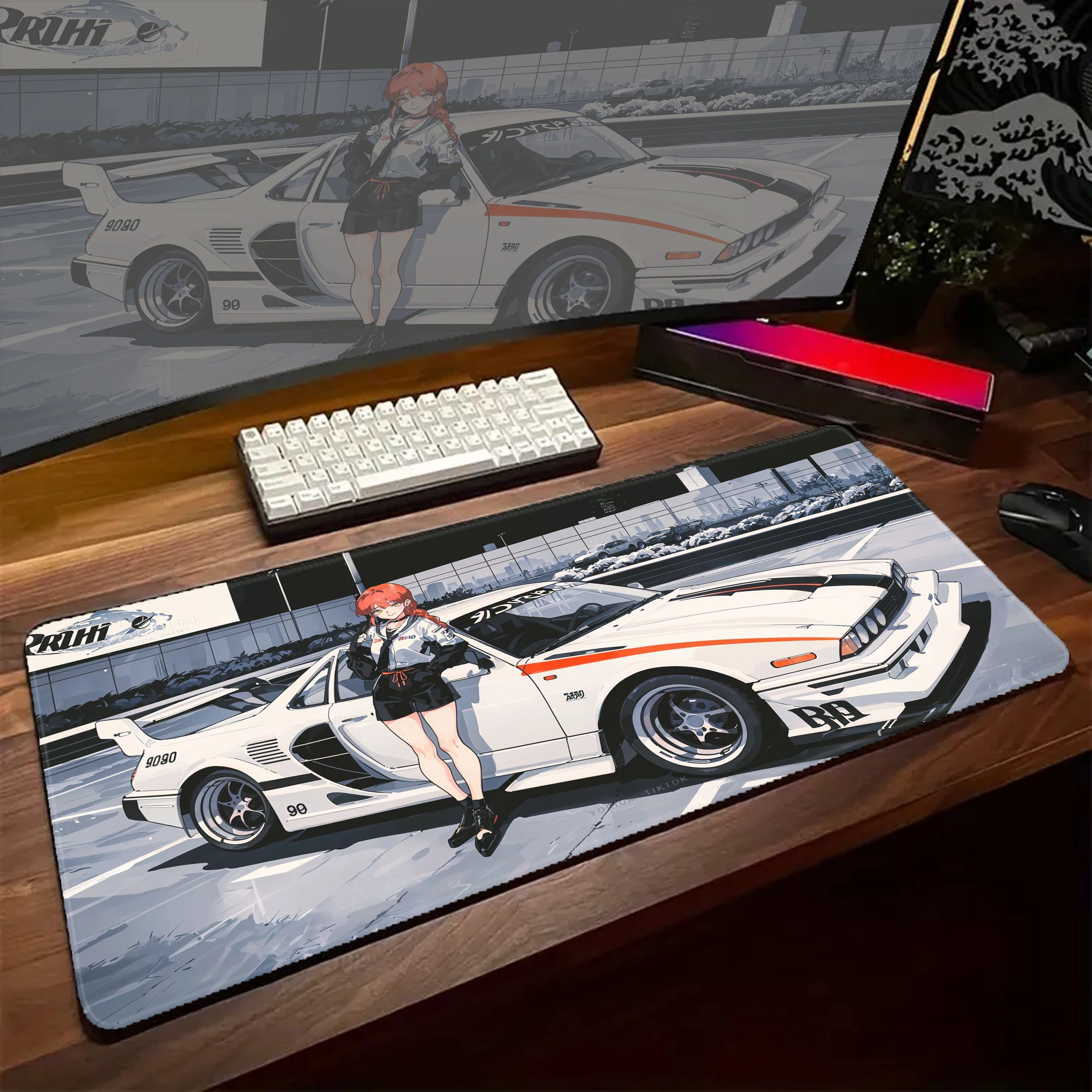 

Gaming Accessories Office Gamer Keyboard Pads New Arrivals Sports Car Mouse Pad Desk Mat Non-Slip Laptop Large Cartoon Mousepad