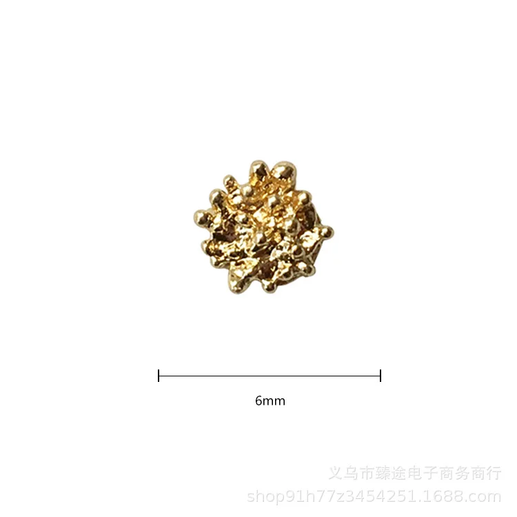 10pcs Gold Flower Heart Flower Stamen Flower Head Metal Accessories Diy Handmade Earrings For DIY Jewelry Making Accessories