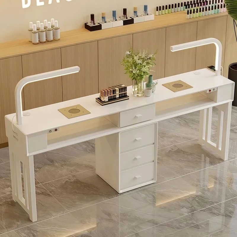 Nail Table Manicure Desk Aspiration Pink Nail Desk Beauty Salon Professional Table Mesa De Manicure Manicurist Furniture Coffee