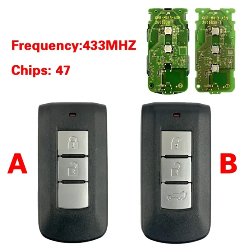 

CN011041 Original 2023 For Mitsubishi Xpander Eclipse Cross Smart Key - GHR-M013 - 434MHz 47 Chip