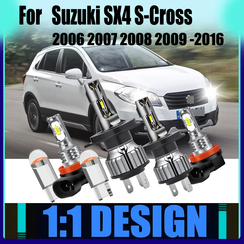 

LED Headlight Fog Light Waterproof Heavy Rain and Off-Road Use For Suzuki SX4 S-Cross 2006 2007 2008 2009 2010 2011 2012-2016