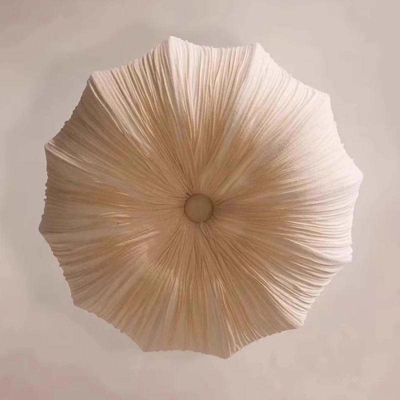 اليابانية وابي سابي الرجعية النسيج قلادة أضواء المعيشة غرفة الطعام أضواء الثريا ديكور المنزل غرفة نوم بريق Led مصباح معلق