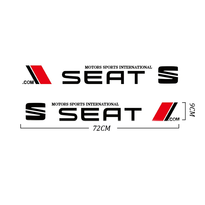 2pcs Car Logo Styling Door Side Sticker Long Stripes Body Decal For Seat FR leon mk3 mk2 5f lbiza Altea 6j Alhambra Arona cupra