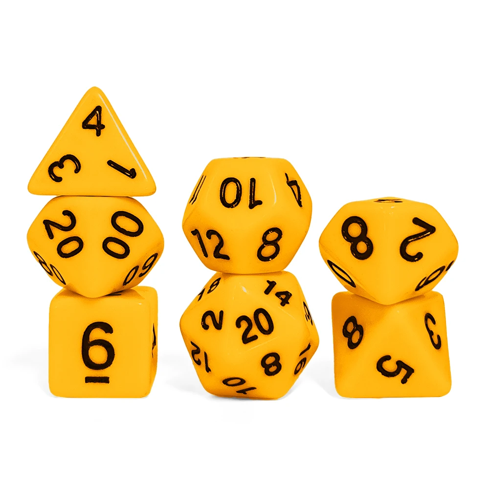 مجموعة نرد جميلة نرد DND جودة عالية ألوان مختلفة لمسة نهائية مثالية لملحقات ألعاب لوحة DND RPG Dados