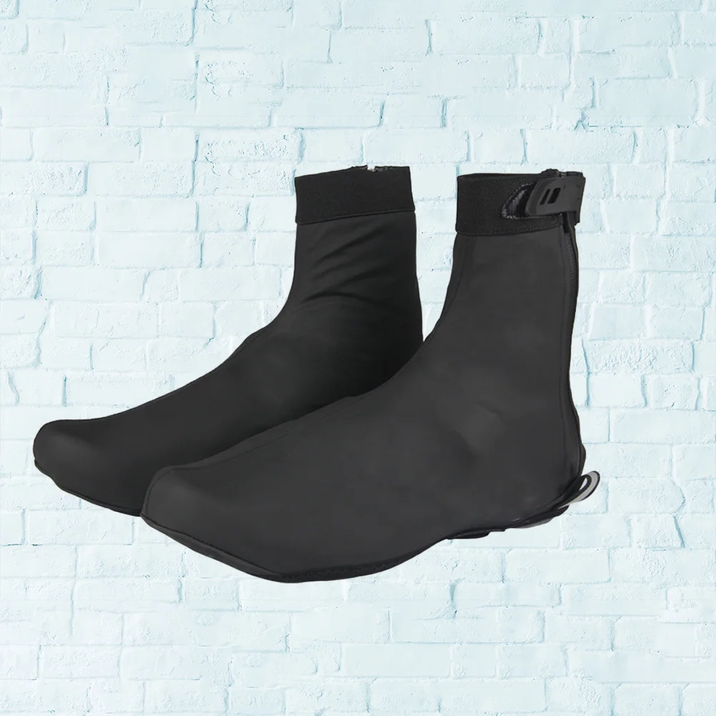 

1Pair Overshoes for Cycling Premium Material Scratch Proof Water Resistant Reflective Zipper Design Comfortable Fit for Women