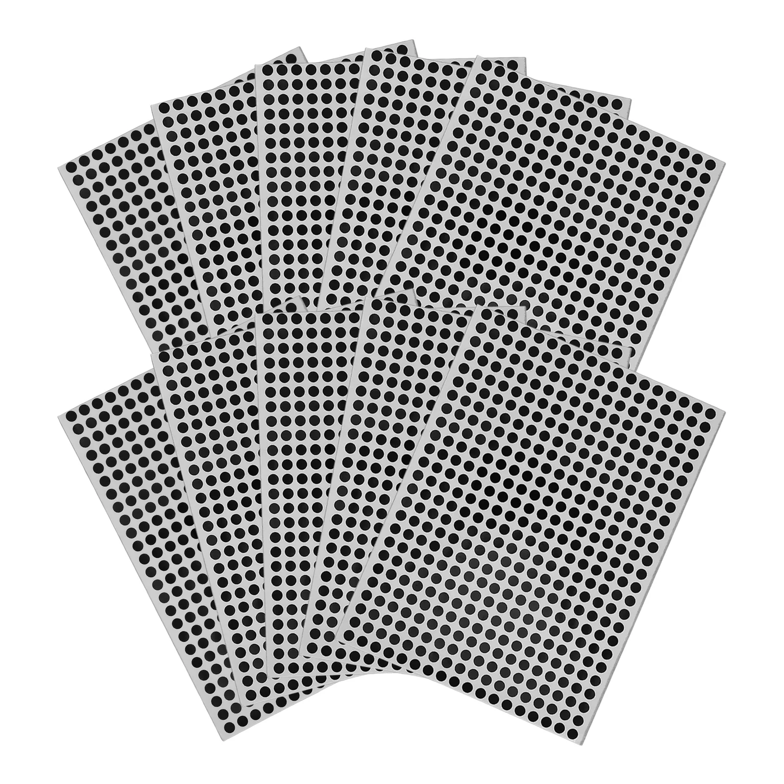 10 Sheets Round Sticker Label Dot Labels Stickers Soft Color Coded Paper Colored Dots