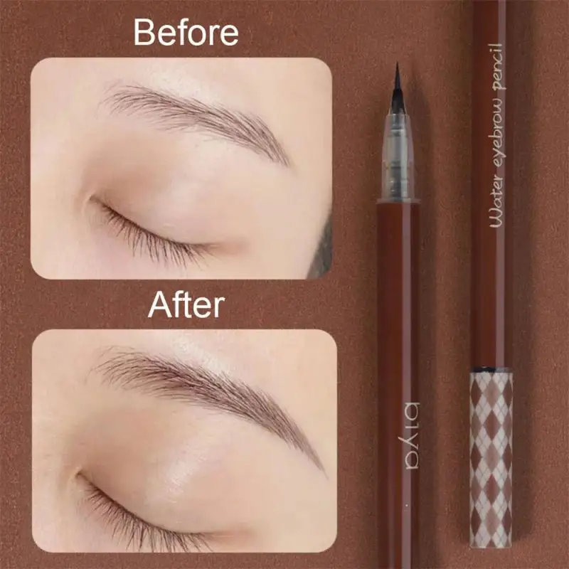 0.01mm Ultra Fine Eyebrows Pencil Waterproof Sweat-proof Liquid Eyebrow Pen Long Lasting Professional Makeup Eye Cosmetics